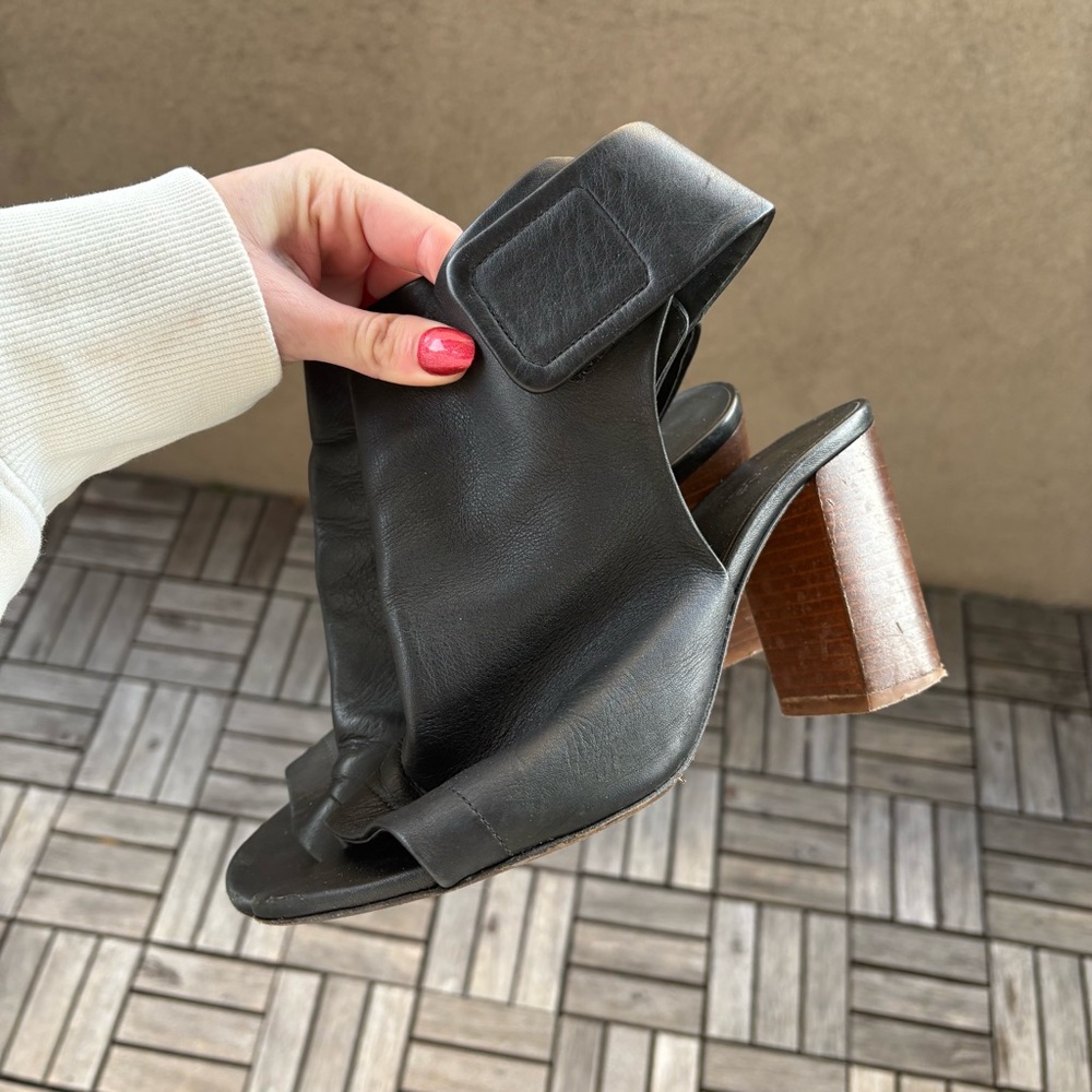 Vince open-toed bootie heels